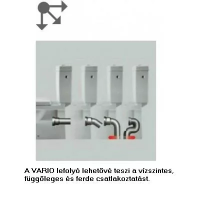 Jika Mio VARIO lefolyó könyök max 350 mm (8990250000001)