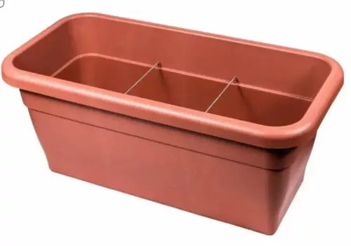 Műanyag teraszláda terracotta 100 cm