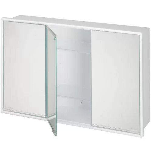 Bisk Artemis telitükrös pipere szekrény fehér műanyag (90502)