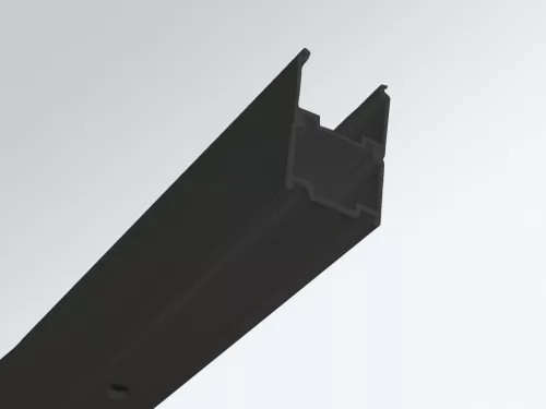 Ravak Pivot PPS-90 fix oldalfal fekete+transparent
