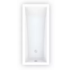 Roltechnik Kubic Neo Slim egyenes kád 150x70 cm fehér 9300SlM rajza