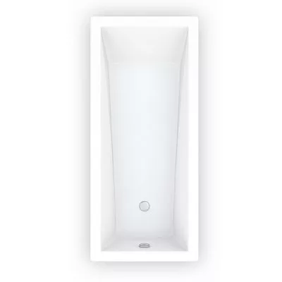 Roltechnik Kubic Neo Slim egyenes kád 150x70 cm fehér 9300SlM rajza