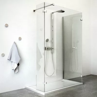 Roltechnik Walk In B 100x90 zuhanykabin brillant profil transparent betét (935-1000900-00-02)