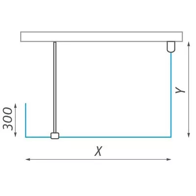 Roltechnik Walk In B 120x100 zuhanykabin brillant profil transparent betét (935-1200100-00-02)