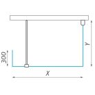 Roltechnik Walk In B 120x80 zuhanykabin brillant profil transparent betét (935-1200800-00-02)