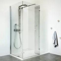  Roltechnik Walk In D 150x90 zuhanykabin brillant profil transparent betét (937-1500000-00-02)