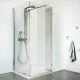 Roltechnik Walk In D 150x90 zuhanykabin brillant profil transparent betét (937-1500000-00-02)