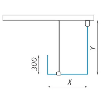 Roltechnik Walk In D 150x90 zuhanykabin brillant profil transparent betét (937-1500000-00-02)