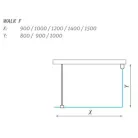 Roltechnik Walk In F 100x100 zuhanykabin brillant profil transparent betét (939-1000100-00-02)