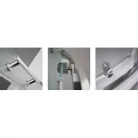Roltechnik Walk In F 120x90 zuhanykabin brillant profil transparent betét (939-1200900-00-02)