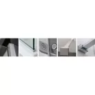 Roltechnik Walk In F 140x80 zuhanykabin brillant profil transparent betét (939-1400800-00-02)