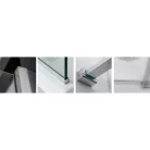 Roltechnik Walk In G 1000 zuhanykabin brillant profil transparent betét (940-1000000-00-02)
