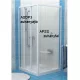 Ravak SUPERNOVA APSS-90 zuhanyfal fehér profil transparent üveg (94070102Z1)