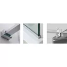 Roltechnik Walk In H 1400 zuhanykabin brillant profil tarnsparent betét (941-1400000-00-02)