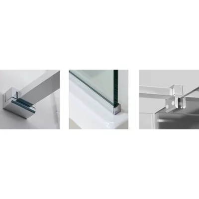 Roltechnik Walk In H 1500 zuhanykabin brillant profil tarnsparent betét (941-1500000-00-02)