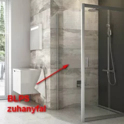 Ravak BLIX BLPS-100 zuhanyfal fehér profil grape üveg 9BHA0100ZG rajza