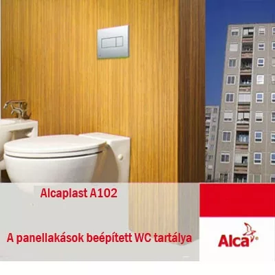 Alcaplast A102 beépíthető WC tartály panellakásokba 1200mm (A102)