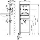 Alcaplast 104A szerelőkeret mosdóhoz 1200 mm (A104A-1200)