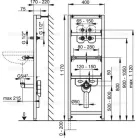 Alcaplast A104AVS szerelőkeret mosdóhoz 1200 mm (A104AVS-1200)