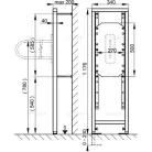 Alcaplast A106 szerelőkeret WC kapaszkodóhoz (A106-1200)