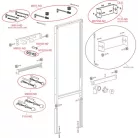 Alcaplast A107 szerelőkeret piszoárhoz 1120 mm A107/1120