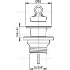 Alcaplast A32 leeresztő szelep 5/4 col (A32)