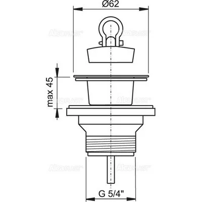 Alcaplast A32 leeresztő szelep 5/4 col (A32)