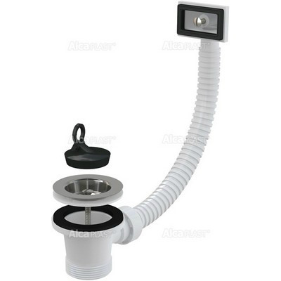 Alcaplast A331rozsdamentes mosogató leeresztő 6/4 col túlfolyóval (A331)