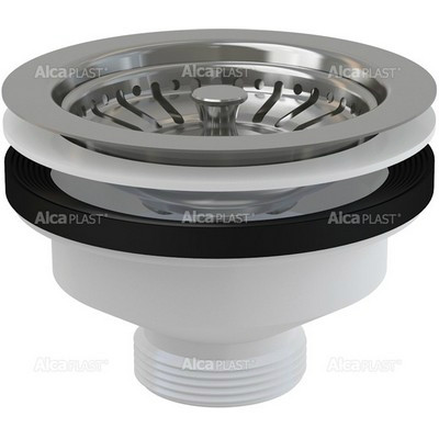 Alcaplast A37 rozsdamentes mosogató leeresztő 6/4 col (A37)