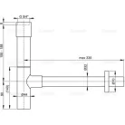 Alcaplast A402 Design mosdószifon fém (A402)