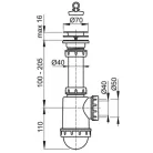 Alcaplast A441 mosogató szifon (A441)