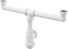 Alca A448-DN50/40 kétmedencés mosogató szifon Ø50/40 mm-es csatlakozással (A448-DN50/40)