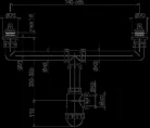 A449-DN50/40 - Mosogatószifon