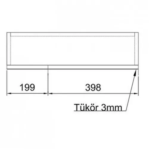 ALFÖLDI Saval 2.0 tükrösszekrény világítás nélkül fényes fehér A498 60 E4