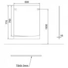 ALFÖLDI Saval 2.0 tükör lámpa nélkül A499 60 E4