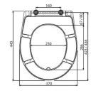 Alcaplast A604 Duroplast WC ülőke Softclose fehér levehető