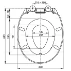 Alcaplast A603 Duroplast gyerek felnőtt kombi WC ülőke (A603)