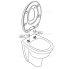 Alcaplast A603 Duroplast gyerek felnőtt kombi WC ülőke (A603)