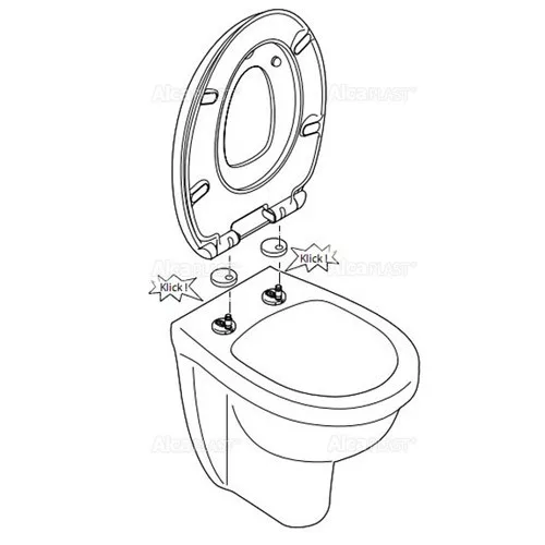 Alcaplast A603 Duroplast gyerek felnőtt kombi WC ülőke (A603)