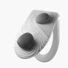 Alcaplast A604 Duroplast WC ülőke Softclose műszaki rajz