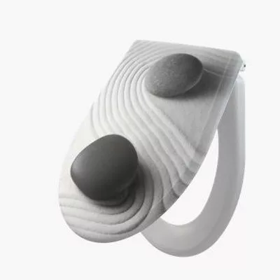 Alcaplast A604 Duroplast WC ülőke Softclose műszaki rajz
