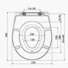 Alcaplast A606 Duroplast Softclose gyerek felnőtt kombi WC ülőke (A606)