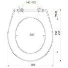Alcaplast A60 WC ülőke fehér (A60)