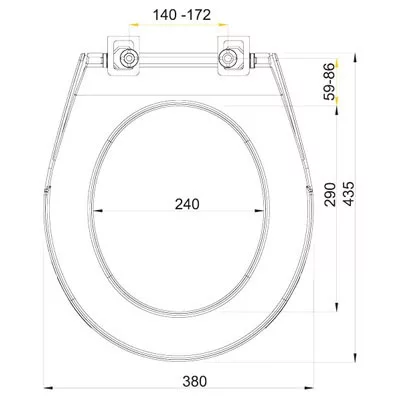 Alcaplast A60 WC ülőke fehér (A60)