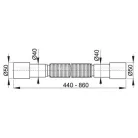 Alcaplast A720 flexi bekötőcső 50/40 mm (A720)