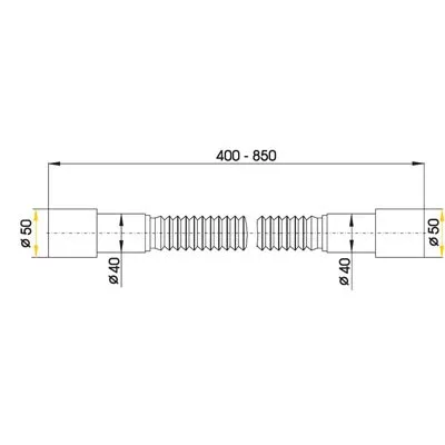 Alcaplast A72 flexi bekötőcső 50/50-es (A72)