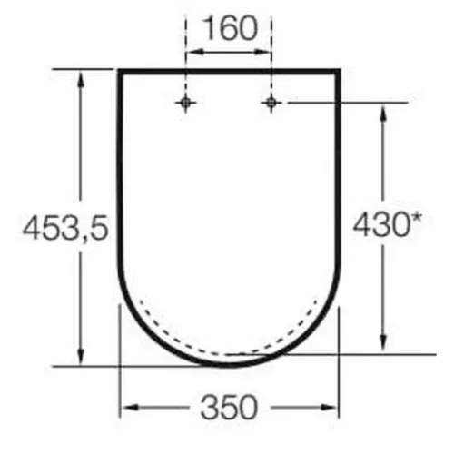Roca The Gap SQUARE WC ülőke A801470004