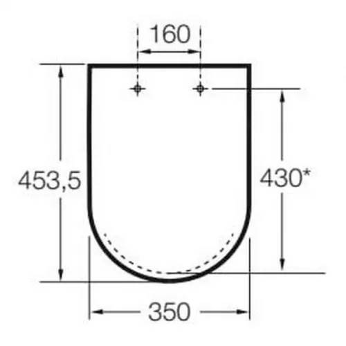 Roca The Gap SQUARE Softclose WC ülőke (régi csz:A801472004) A80147200B