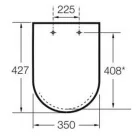 Roca The Gap kompakt Softclose WC ülőke A801732004