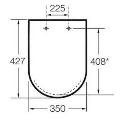 Roca The Gap kompakt Softclose WC ülőke A801732004